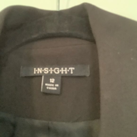 Insight Black Double-Breasted Pea Coat - Picture 2 of 3